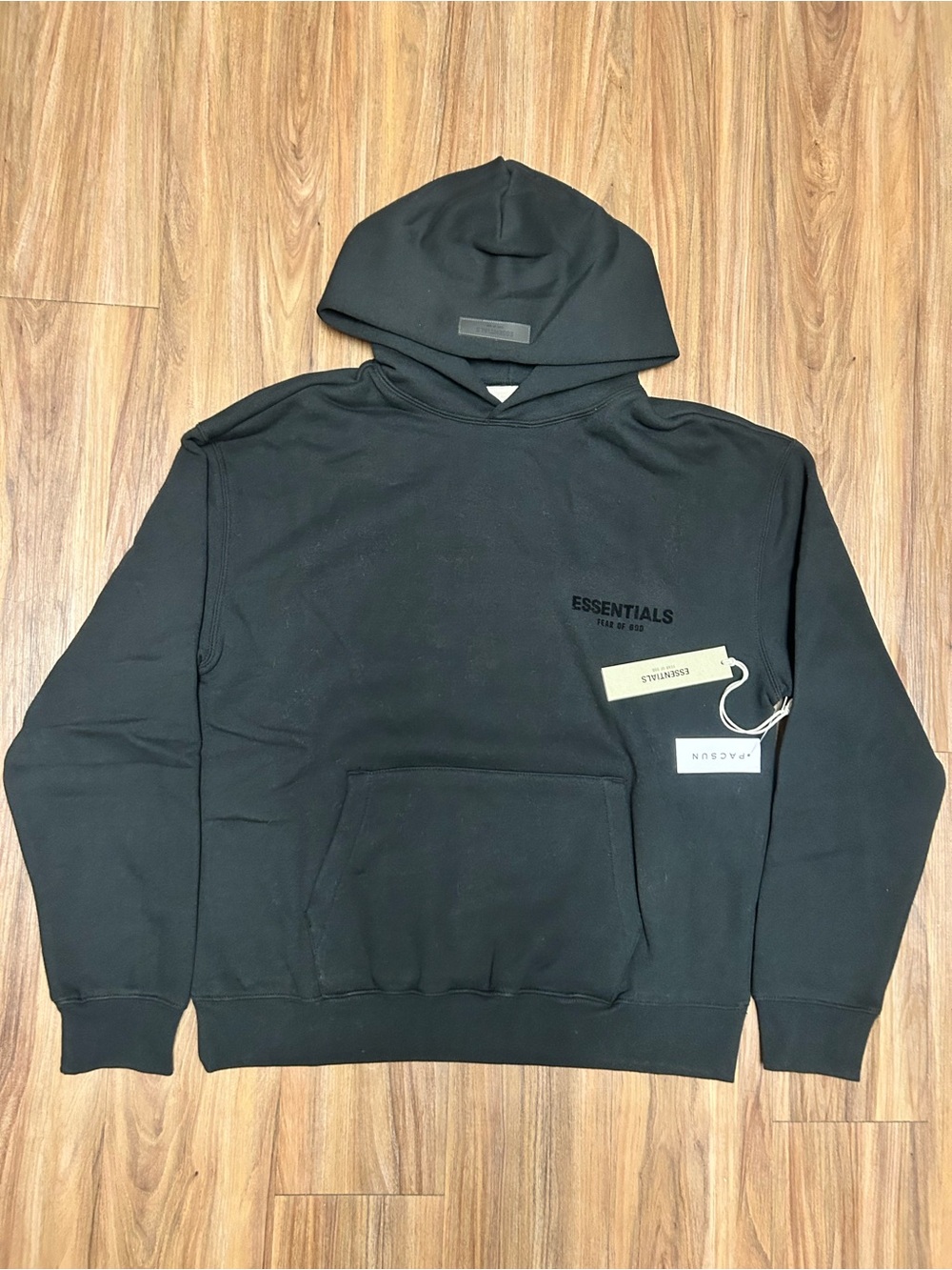 S Essentially Fear of God Hoodie Black
